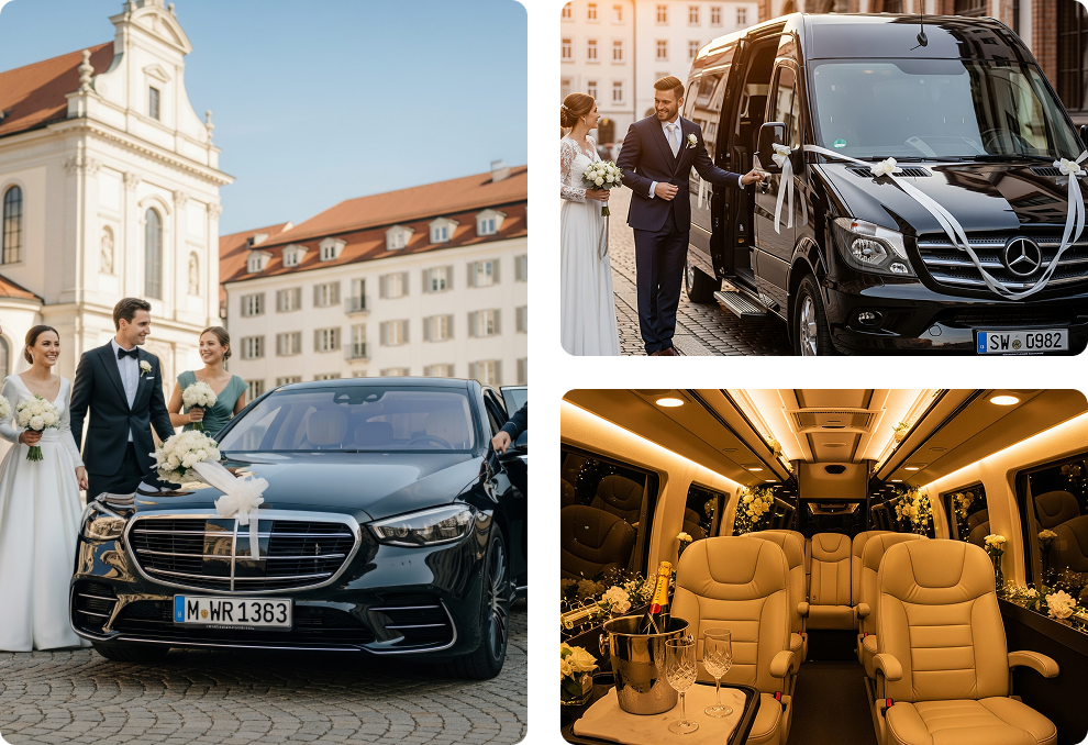 Fahrservice München mit Van am Flughafen München.