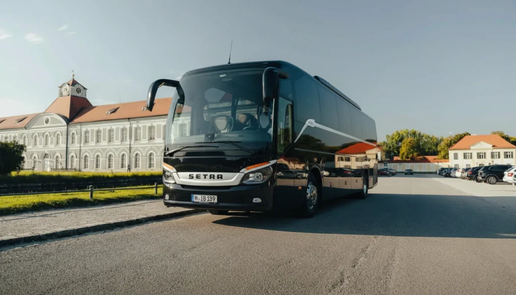 Bus mieten München fährt entspannt durch die Stadt mit 50 Personen